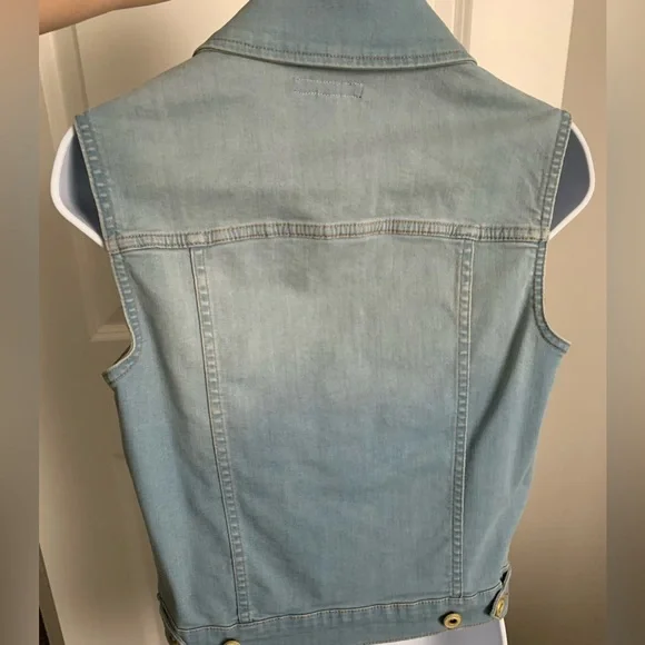 Tommy Hilfiger Women’s Blue Jean Denim Vest size S/P - Picture 4 of 7